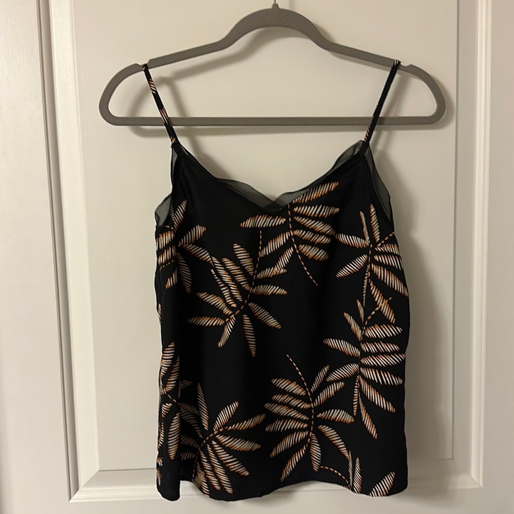 Black and orange patterned tank 🎃size XS